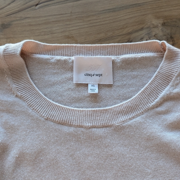 HP🎉 Cinq a Sept Phillipa Ruffle Sweater Silk Cashmere Oversized Ruffle Pink XS - Picture 4 of 12